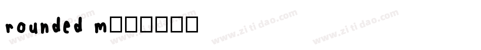 rounded m字体转换